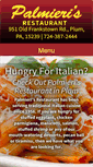 Mobile Screenshot of palmierisrestaurant.com